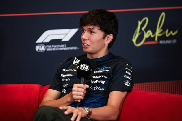 F1 - AZERBAIJAIN GRAND PRIX 2026 ALBON Alexander (tha), Williams F1 Team FW48, portrait press conference, PK, Pressekonferenz during the 2026 Formula 1 Azerbaijan Grand Prix, 15th round of the 2026 Formula One World Championship, WM, Weltmeisterschaft from September 24 to 26, 2026 on the Baku City Circuit, in Baku, Azerbaijan - BakuAzerbaijan  Copyright: xEricxAlonsox