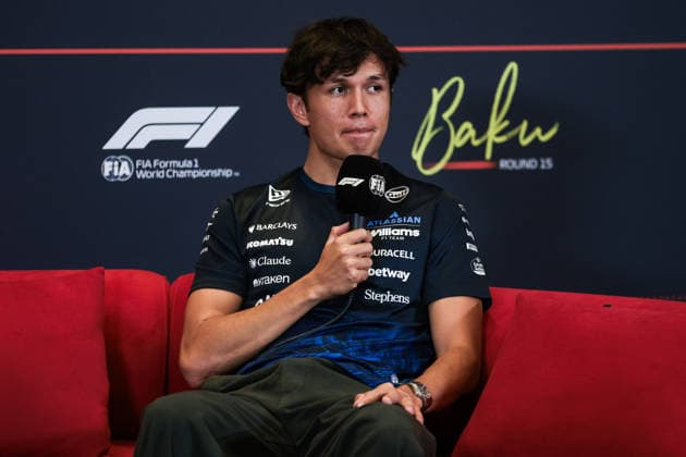F1 - AZERBAIJAIN GRAND PRIX 2026 ALBON Alexander (tha), Williams F1 Team FW48, portrait press conference, PK, Pressekonferenz during the 2026 Formula 1 Azerbaijan Grand Prix, 15th round of the 2026 Formula One World Championship, WM, Weltmeisterschaft from September 24 to 26, 2026 on the Baku City Circuit, in Baku, Azerbaijan - BakuAzerbaijan  Copyright: xEricxAlonsox
