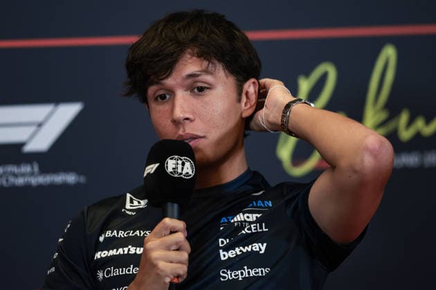 F1 - AZERBAIJAIN GRAND PRIX 2026 ALBON Alexander (tha), Williams F1 Team FW48, portrait press conference, PK, Pressekonferenz during the 2026 Formula 1 Azerbaijan Grand Prix, 15th round of the 2026 Formula One World Championship, WM, Weltmeisterschaft from September 24 to 26, 2026 on the Baku City Circuit, in Baku, Azerbaijan - BakuAzerbaijan  Copyright: xEricxAlonsox