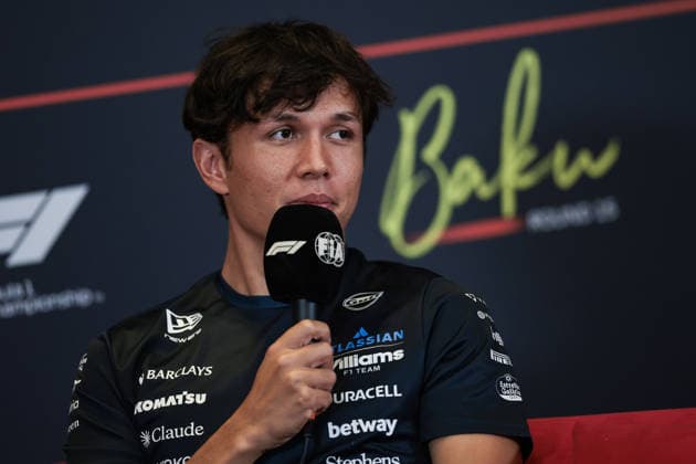 F1 - AZERBAIJAIN GRAND PRIX 2026 ALBON Alexander (tha), Williams F1 Team FW48, portrait press conference, PK, Pressekonferenz during the 2026 Formula 1 Azerbaijan Grand Prix, 15th round of the 2026 Formula One World Championship, WM, Weltmeisterschaft from September 24 to 26, 2026 on the Baku City Circuit, in Baku, Azerbaijan - BakuAzerbaijan  Copyright: xEricxAlonsox