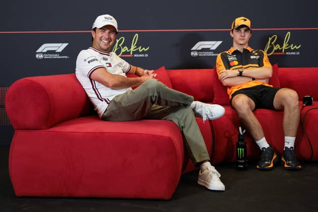 F1 - AZERBAIJAIN GRAND PRIX 2026 PEREZ Sergio (mex), Cadillac F1 Team MAC-26, portrait press conference, PK, Pressekonferenz during the 2026 Formula 1 Azerbaijan Grand Prix, 15th round of the 2026 Formula One World Championship, WM, Weltmeisterschaft from September 24 to 26, 2026 on the Baku City Circuit, in Baku, Azerbaijan - BakuAzerbaijan  Copyright: xEricxAlonsox