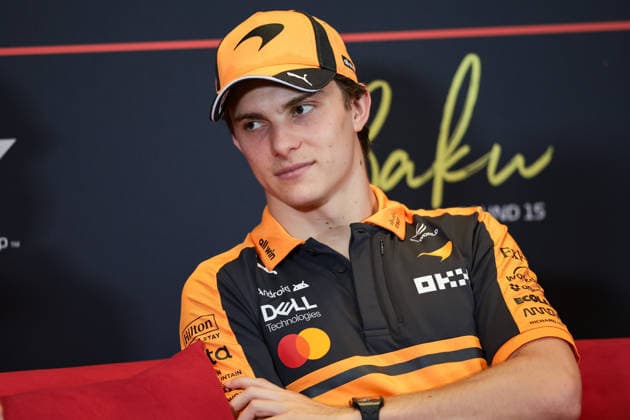 F1 - AZERBAIJAIN GRAND PRIX 2026 PIASTRI Oscar (aus), McLaren F1 Team MCL40, portrait press conference, PK, Pressekonferenz during the 2026 Formula 1 Azerbaijan Grand Prix, 15th round of the 2026 Formula One World Championship, WM, Weltmeisterschaft from September 24 to 26, 2026 on the Baku City Circuit, in Baku, Azerbaijan - BakuAzerbaijan  Copyright: xEricxAlonsox