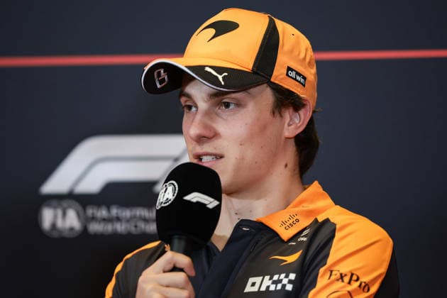 F1 - AZERBAIJAIN GRAND PRIX 2026 PIASTRI Oscar (aus), McLaren F1 Team MCL40, portraitpress conference during the 2026 Formula 1 Azerbaijan Grand Prix, 15th round of the 2026 Formula One World Championship, WM, Weltmeisterschaft from September 24 to 26, 2026 on the Baku City Circuit, in Baku, Azerbaijan - BakuAzerbaijan  Copyright: xEricxAlonsox