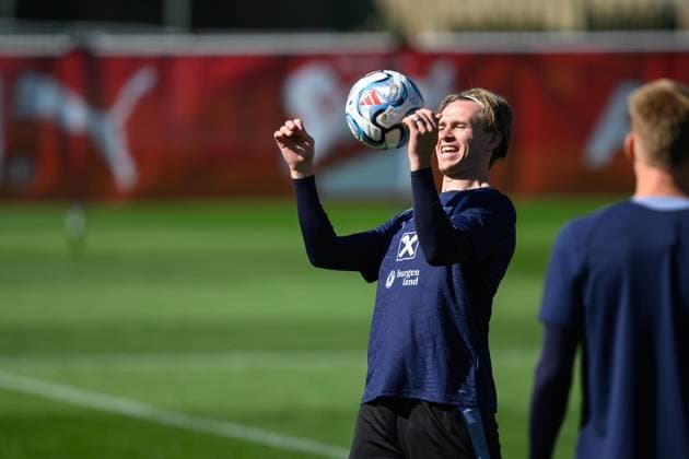 SOCCER - NL, AUT vs ISR WINDISCHGARSTEN,AUSTRIA,23.SEP.26 - SOCCER - UEFA Nations League, group stage, OEFB international match, Länderspiel, Nationalmannschaft Austria vs Israel, preview, training team AUT. Image shows Patrick Wimmer (AUT).  GEPAxpictures xChristianxMoser