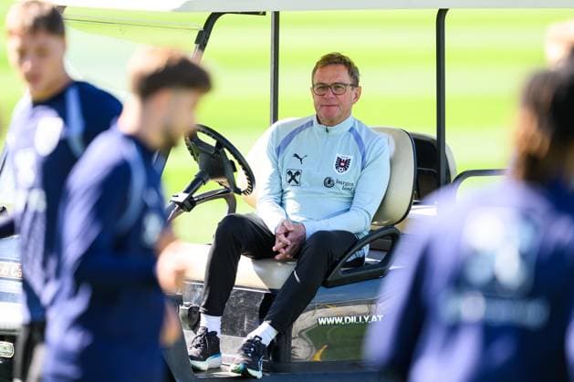 SOCCER - NL, AUT vs ISR WINDISCHGARSTEN,AUSTRIA,23.SEP.26 - SOCCER - UEFA Nations League, group stage, OEFB international match, Länderspiel, Nationalmannschaft Austria vs Israel, preview, training team AUT. Image shows head coach Ralf Rangnick (AUT).  GEPAxpictures xChristianxMoser