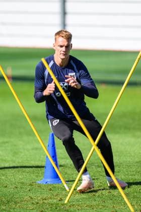 SOCCER - NL, AUT vs ISR WINDISCHGARSTEN,AUSTRIA,23.SEP.26 - SOCCER - UEFA Nations League, group stage, OEFB international match, Länderspiel, Nationalmannschaft Austria vs Israel, preview, training team AUT. Image shows Philipp Lienhart (AUT).  GEPAxpictures xChristianxMoser