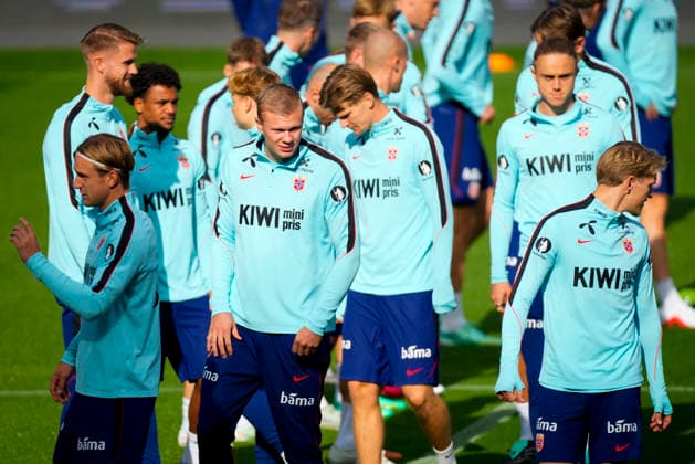 The men s national soccer team trains at Ullevaal, Oslo, September 23, 2026. Training session with Norway s men s national soccer team at Ullevaal Stadium, in preparation for the Nations League matches against Denmark, Portugal, and Wales. Photo: Heiko Junge, NTB, Oslo, Norway. EDITORIAL USE ONLY. RESTRICTED USE FOR BETTING COMPANIES.  Copyright: xHeikoxJungex xNTBx