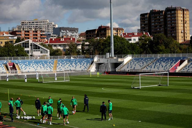 Republic of Ireland Squad Training, Fadil Vokrri Stadium, Pristina, Kosovo 23 9 2026 A view of Ireland training in Pristina A view of Ireland training in Pristina 23 9 2026  Copyright: xx RB1_1365