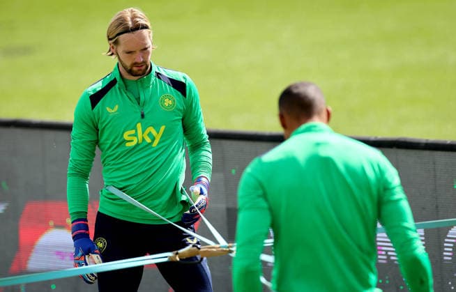 Republic of Ireland Squad Training, Fadil Vokrri Stadium, Pristina, Kosovo 23 9 2026 Goalkeeper Caoimhin Kelleher Caoimhin Kelleher 23 9 2026  Copyright: xx RB2_9849