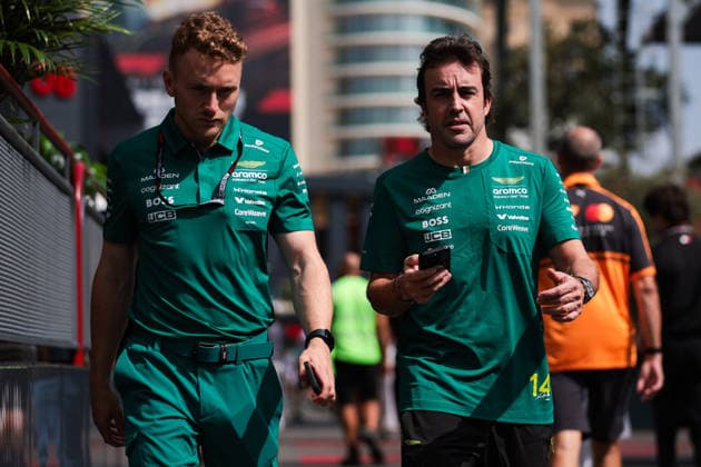 F1 - AZERBAIJAIN GRAND PRIX 2026 ALONSO Fernando (spa), Aston Martin F1 Team Honda AMR26, portrait during the 2026 Formula 1 Azerbaijan Grand Prix, 15th round of the 2026 Formula One World Championship, WM, Weltmeisterschaft from September 24 to 26, 2026 on the Baku City Circuit, in Baku, Azerbaijan - BakuAzerbaijan  Copyright: xEricxAlonsox