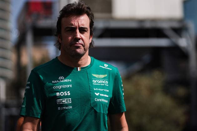 F1 - AZERBAIJAIN GRAND PRIX 2026 ALONSO Fernando (spa), Aston Martin F1 Team Honda AMR26, portrait during the 2026 Formula 1 Azerbaijan Grand Prix, 15th round of the 2026 Formula One World Championship, WM, Weltmeisterschaft from September 24 to 26, 2026 on the Baku City Circuit, in Baku, Azerbaijan - BakuAzerbaijan  Copyright: xEricxAlonsox