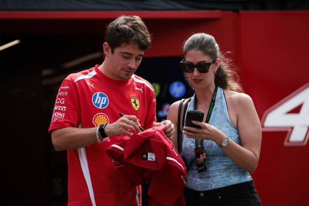F1 - AZERBAIJAIN GRAND PRIX 2026 LECLERC Charles (mco), Scuderia Ferrari SF-26, portrait during the 2026 Formula 1 Azerbaijan Grand Prix, 15th round of the 2026 Formula One World Championship, WM, Weltmeisterschaft from September 24 to 26, 2026 on the Baku City Circuit, in Baku, Azerbaijan - BakuAzerbaijan  Copyright: xEricxAlonsox