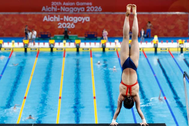 (260923) -- TOKYO, Sept. 23, 2026 -- Chen Yuxi of China attends a training session ahead of the upcoming diving event of the 20th Asian Games Aichi-Nagoya 2026 in Tokyo, Japan, Sept. 23, 2026. ) (SP)JAPAN-TOKYO-ASIAN GAMES-DIVING-TRAINING WuxZhizun 