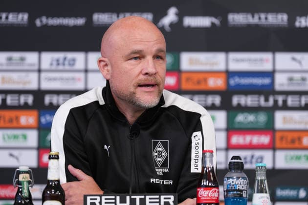 September 23, 2026, xydrx, soccer, Borussia Mönchengladbach press conference, official coach presentation at ista Borussia Park, 2026–2027 season, Rouven Schroeder, sporting director of Borussia Mönchengladbach. DFB regulations prohibit any use of photographs as image sequences and or quasi-video. Copyright: HMBxMedia YannisxDreimann