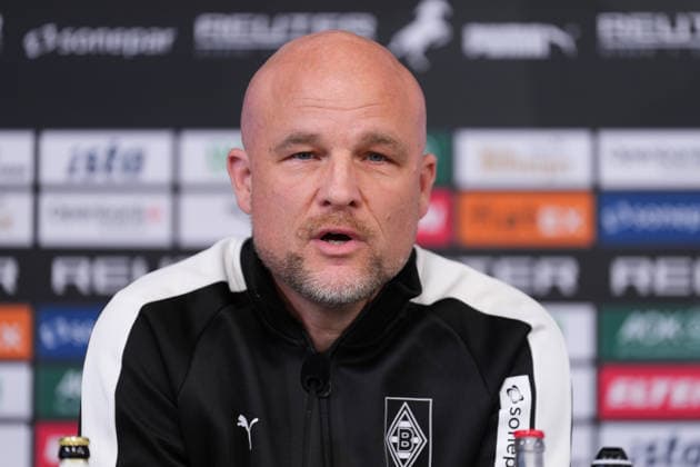 September 23, 2026, xydrx, soccer, Borussia Mönchengladbach press conference, official coach presentation at ista Borussia Park, 2026–2027 season, Rouven Schroeder, sporting director of Borussia Mönchengladbach. DFB regulations prohibit any use of photographs as image sequences and or quasi-video. Copyright: HMBxMedia YannisxDreimann