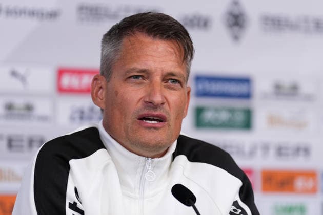 September 23, 2026, xydrx, soccer, Borussia Mönchengladbach press conference, official coach presentation at ista Borussia Park, 2026–2027 season, Alexander Blessin, head coach of Borussia Mönchengladbach. DFB regulations prohibit any use of photographs as image sequences and or quasi-video. Copyright: HMBxMedia YannisxDreimann