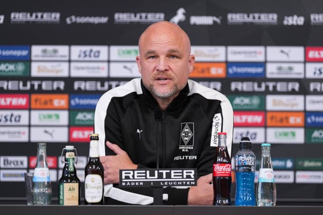 September 23, 2026, xydrx, soccer, Borussia Mönchengladbach press conference, official coach presentation at ista Borussia Park, 2026–2027 season, Rouven Schroeder, sporting director of Borussia Mönchengladbach. DFB regulations prohibit any use of photographs as image sequences and or quasi-video. Copyright: HMBxMedia YannisxDreimann