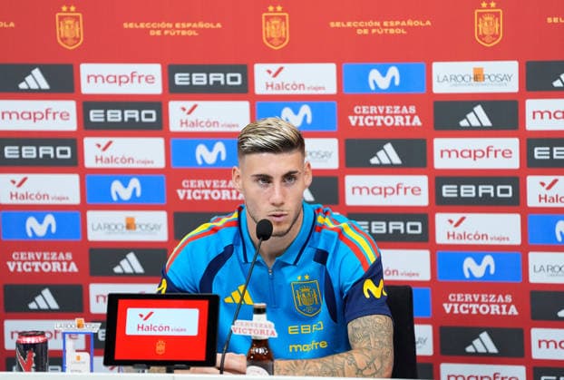 September 23, 2026, Las Rozas, Madrid, Spain: Roberto Fernandez attends his press conference, PK, Pressekonferenz ahead of the UEFA Nations League 2026 27 matches against Croatia, England and Czech Republic on September 23, 2026, in Las Rozas, Madrid, Spain. Roberto Fernandez Press Conference - UEFA Nations League - ZUMAa181 20260923_zaa_a181_005 Copyright: xDennisxAgyemanx