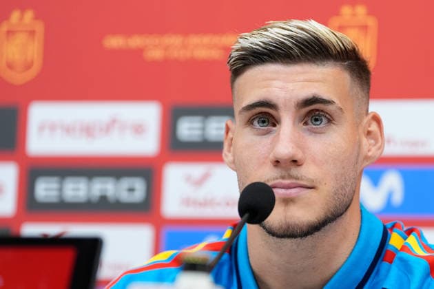 September 23, 2026, Las Rozas, Madrid, Spain: Roberto Fernandez attends his press conference, PK, Pressekonferenz ahead of the UEFA Nations League 2026 27 matches against Croatia, England and Czech Republic on September 23, 2026, in Las Rozas, Madrid, Spain. Roberto Fernandez Press Conference - UEFA Nations League - ZUMAa181 20260923_zaa_a181_006 Copyright: xDennisxAgyemanx