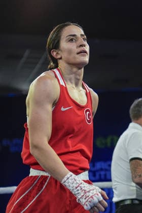 2026 European Boxing Championships SOFIA, BULGARIA - SEPTEMBER 23: Turkish boxer Gizem Ozer wins after competing against Barbora Maxova of the Czech Republic (not seen) during their women s 60kg bout at the 2026 European Boxing Championships held at Asics Arena in Sofia, Bulgaria on September 23, 2026. Osmancan Gurdogan Anadolu Sofia Bulgaria. Editorial use only. Please get in touch for any other usage.  Copyright: x2026xAnadoluxOsmancanxGurdoganx