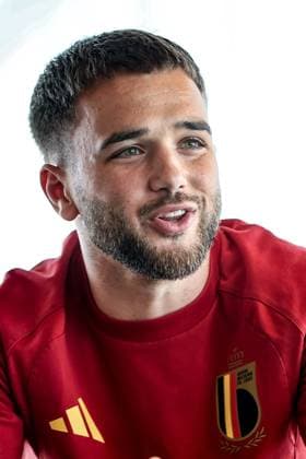 Belgium s Nicolas Raskin talks to the press during a press conference, PK, Pressekonferenz of the Red Devils, the Belgian national soccer team, at the national training center in Tubize, Wednesday 23 September 2026. The team is preparing for fixtures in the UEFA Nations League competition. BRUNOxFAHY  x187581699x