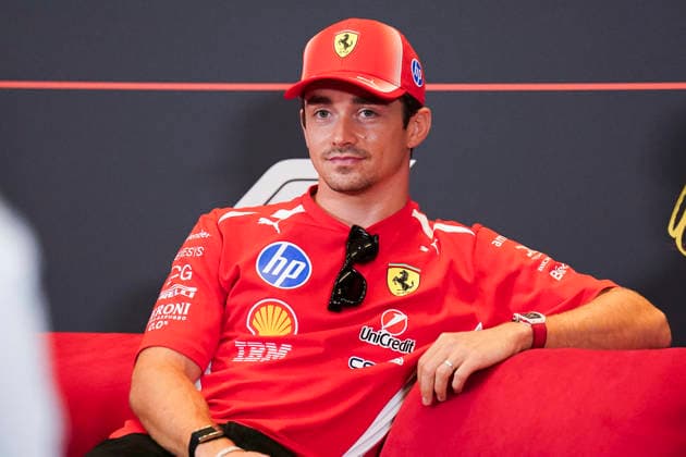 FORMULA 1 AZERBAIJAN GRAND PRIX 2026 Charles Leclerc (MON) 16 Ferrari in a press conference, PK, Pressekonferenz during the Formula 1 Qatar Airways Azerbaijan Grand Prix 2026, Round 15 of the 2026 Formula 1 World Championship, WM, Weltmeisterschaft from 24th - 26th September 2026 at the Baku City Circuit, Baku, Azerbaijan. Credit: Robbie Hoad Every Second Media Editorial use only. All images are copyright Every Second Media Limited. No images may be reproduced without prior permission. Copyright: xIMAGO EveryxSecondxMediax ESM-2183-0034 RobbiexHoadx xEveryxSecondxMediax