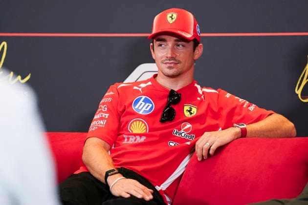 FORMULA 1 AZERBAIJAN GRAND PRIX 2026 Charles Leclerc (MON) 16 Ferrari in a press conference, PK, Pressekonferenz during the Formula 1 Qatar Airways Azerbaijan Grand Prix 2026, Round 15 of the 2026 Formula 1 World Championship, WM, Weltmeisterschaft from 24th - 26th September 2026 at the Baku City Circuit, Baku, Azerbaijan. Credit: Robbie Hoad Every Second Media Editorial use only. All images are copyright Every Second Media Limited. No images may be reproduced without prior permission. Copyright: xIMAGO EveryxSecondxMediax ESM-2183-0035 RobbiexHoadx xEveryxSecondxMediax