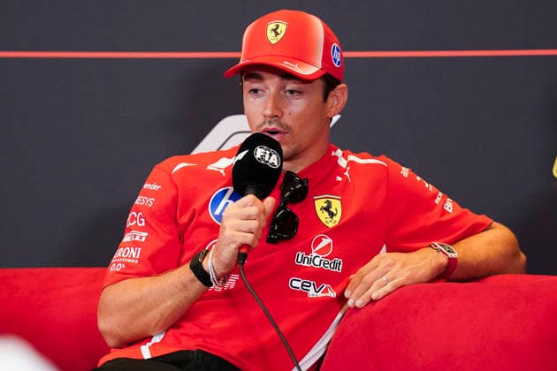 FORMULA 1 AZERBAIJAN GRAND PRIX 2026 Charles Leclerc (MON) 16 Ferrari in a press conference, PK, Pressekonferenz during the Formula 1 Qatar Airways Azerbaijan Grand Prix 2026, Round 15 of the 2026 Formula 1 World Championship, WM, Weltmeisterschaft from 24th - 26th September 2026 at the Baku City Circuit, Baku, Azerbaijan. Credit: Robbie Hoad Every Second Media Editorial use only. All images are copyright Every Second Media Limited. No images may be reproduced without prior permission. Copyright: xIMAGO EveryxSecondxMediax ESM-2183-0038 RobbiexHoadx xEveryxSecondxMediax