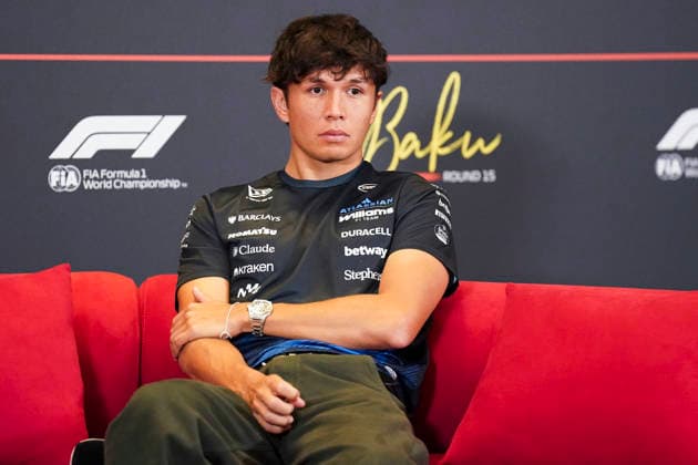FORMULA 1 AZERBAIJAN GRAND PRIX 2026 Alexander Albon (THA) 23 Williams F1 Team in a press conference, PK, Pressekonferenz during the Formula 1 Qatar Airways Azerbaijan Grand Prix 2026, Round 15 of the 2026 Formula 1 World Championship, WM, Weltmeisterschaft from 24th - 26th September 2026 at the Baku City Circuit, Baku, Azerbaijan. Credit: Robbie Hoad Every Second Media Editorial use only. All images are copyright Every Second Media Limited. No images may be reproduced without prior permission. Copyright: xIMAGO EveryxSecondxMediax ESM-2183-0044 RobbiexHoadx xEveryxSecondxMediax