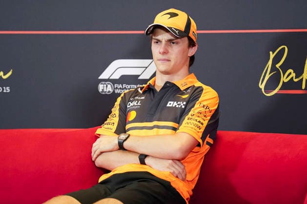 FORMULA 1 AZERBAIJAN GRAND PRIX 2026 Oscar Piastri (AUS) 81 McLaren in a press conference, PK, Pressekonferenz during the Formula 1 Qatar Airways Azerbaijan Grand Prix 2026, Round 15 of the 2026 Formula 1 World Championship, WM, Weltmeisterschaft from 24th - 26th September 2026 at the Baku City Circuit, Baku, Azerbaijan. Credit: Robbie Hoad Every Second Media Editorial use only. All images are copyright Every Second Media Limited. No images may be reproduced without prior permission. Copyright: xIMAGO EveryxSecondxMediax ESM-2183-0051 RobbiexHoadx xEveryxSecondxMediax