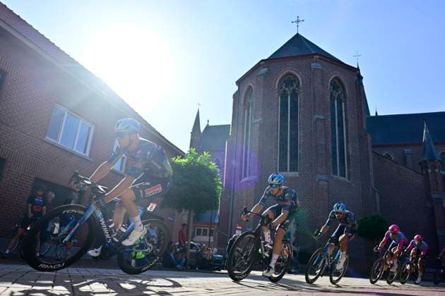 Omloop van het Houtland 2026 Cycling Race LICHTERVELDE, BELGIUM - SEPTEMBER 23 : Van Lerberghe Bert (BEL) of Soudal Quick-Step during the 80th edition of Omloop van het Houtland an UCI Class 1.1 one day cycling road race for Men Elite of 190 km with start in Zedelgem and finish in Lichtervelde on September 23, 2026 in Lichtervelde, Belgium, 23 09 2026 Lichtervelde Belgium  Copyright: xJanxDexMeuleneirx