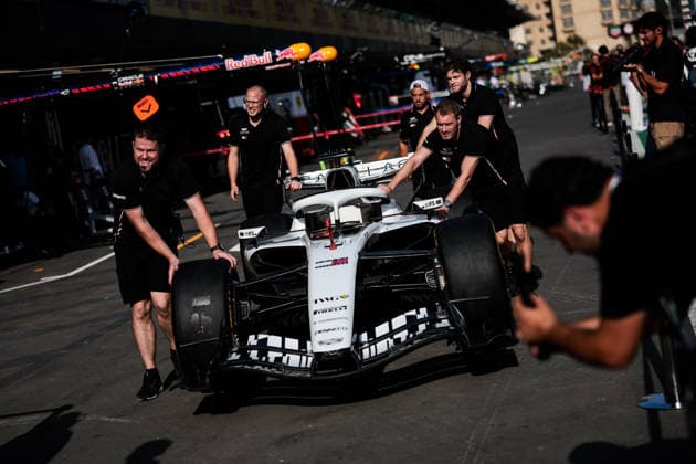 F1 - AZERBAIJAIN GRAND PRIX 2026 Cadillac F1 Team MAC-26, Mechanical detail during the 2026 Formula 1 Azerbaijan Grand Prix, 15th round of the 2026 Formula One World Championship, WM, Weltmeisterschaft from September 24 to 26, 2026 on the Baku City Circuit, in Baku, Azerbaijan - BakuAzerbaijan  Copyright: xEricxAlonsox