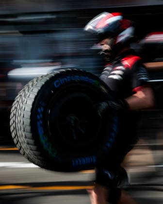 F1 - AZERBAIJAIN GRAND PRIX 2026 Haas F1 Team pit stop practice during the 2026 Formula 1 Azerbaijan Grand Prix, 15th round of the 2026 Formula One World Championship, WM, Weltmeisterschaft from September 24 to 26, 2026 on the Baku City Circuit, in Baku, Azerbaijan - BakuAzerbaijan  Copyright: xEricxAlonsox