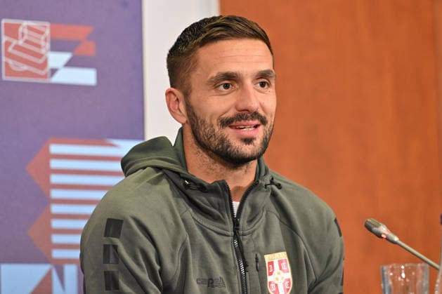 SERBIA FOOTBALL DUSAN TADIC Serbian football nation al team press conference, PK, Pressekonferenz Stara Pazova 23.09.2026 Foto: FOOTBALL, SERBIA, PRESS CONFERENCE Stara Pazova Sports center Stara Pazova Serbia Copyright: xMarkoxMetlas xMNxPressx