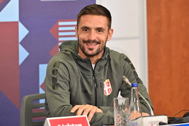 SERBIA FOOTBALL DUSAN TADIC Serbian football nation al team press conference, PK, Pressekonferenz Stara Pazova 23.09.2026 Foto: FOOTBALL, SERBIA, PRESS CONFERENCE Stara Pazova Sports center Stara Pazova Serbia Copyright: xMarkoxMetlas xMNxPressx