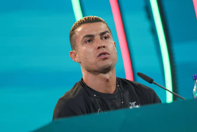 Lisbon, Portugal, September 23: Cristiano Ronaldo of Portugal during the press conference ahead of the UEFA Nations League 2026–27 League Phase Matchday 1 match between Portugal and Wales at Estadio José Alvalade in Lisbon, Portugal Copyright: HMBxMedia JoaquimxFerreira