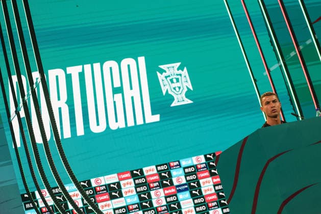 Lisbon, Portugal, September 23: Cristiano Ronaldo of Portugal during the press conference ahead of the UEFA Nations League 2026–27 League Phase Matchday 1 match between Portugal and Wales at Estadio José Alvalade in Lisbon, Portugal Copyright: HMBxMedia JoaquimxFerreira