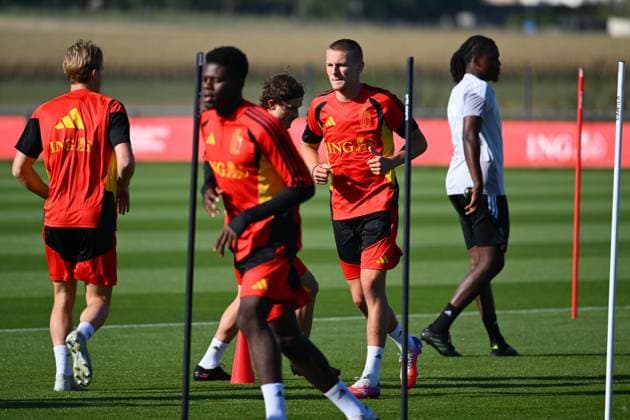 Belgium U21, U 21 Media Activities 23 09 2026 TUBIZE, BELGIUM - SEPTEMBER 23 : Vermant Romeo midfielder of Belgium U21 pictured during a training session of the Belgium Under 21 on September 23, 2026 in Tubize, Belgium, 23 09 2026 Tubize Belgium  Copyright: xVincentxKalutx
