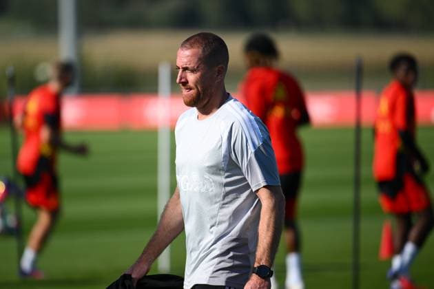 Belgium U21, U 21 Media Activities 23 09 2026 TUBIZE, BELGIUM - SEPTEMBER 23 : Swerts Gill head coach of Belgium U21 pictured during a training session of the Belgium Under 21 on September 23, 2026 in Tubize, Belgium, 23 09 2026 Tubize Belgium  Copyright: xVincentxKalutx