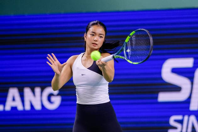 RECORD DATE NOT STATED 23rd September 2026; Kallang Tennis Hub, Singapore; WTA, Tennis Damen Tennis, Singapore Open Day 3; Alexandra Eala, Philippines DavidxAsh