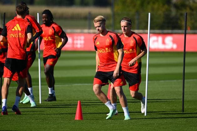 Belgium U21, U 21 Media Activities 23 09 2026 TUBIZE, BELGIUM - SEPTEMBER 23 : Vermeeren Arthur midfielder of Belgium U21 pictured during a training session of the Belgium Under 21 on September 23, 2026 in Tubize, Belgium, 23 09 2026 Tubize Belgium  Copyright: xVincentxKalutx