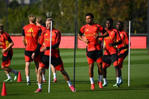 Football, Under-21s, Belgium national team, training