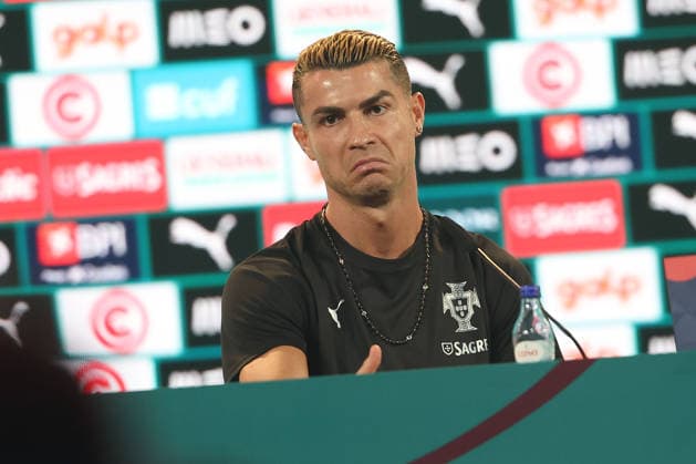Lisbon, Portugal, September 23: Cristiano Ronaldo of Portugal during the press conference ahead of the UEFA Nations League 2026–27 League Phase Matchday 1 game between Portugal and Wales at Estádio José Alvalade in Lisbon, Portugal Copyright: HMBxMedia JoaquimxFerreira