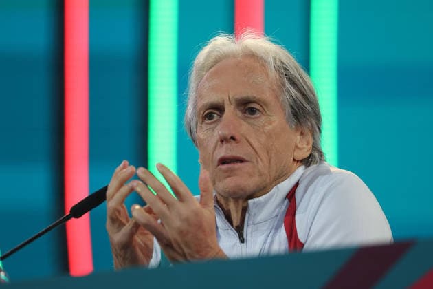 Lisbon, Portugal, September 23: Portugal s head coach, Jorge Jesus, during the press conference ahead of the UEFA Nations League 2026–27 League Phase Matchday 1 match between Portugal and Wales at Estádio José Alvalade in Lisbon, Portugal Copyright: HMBxMedia JoaquimxFerreira
