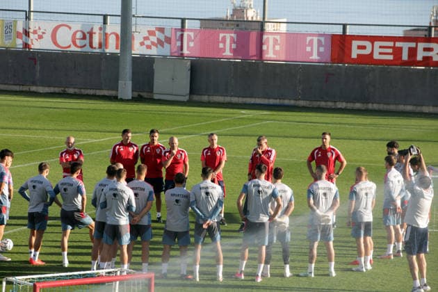 Croatia National Football Team: Press and Training Session Players of Croatia during traingin session of Croatia national football team at HNK Rijeka stadium on September 23, 2026 in Rijeka, Croatia.  GoranxKovacic PIXSELL