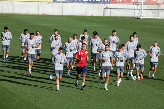 Croatia National Football Team: Press and Training Session Players of Croatia during traingin session of Croatia national football team at HNK Rijeka stadium on September 23, 2026 in Rijeka, Croatia.  GoranxKovacic PIXSELL