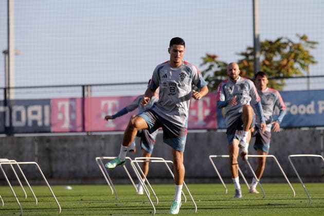 Croatia National Football Team: Press and Training Session Franjo Ivanovic of Croatia during traingin session of Croatia national football team at HNK Rijeka stadium on September 23, 2026 in Rijeka, Croatia.  GoranxKovacic PIXSELL