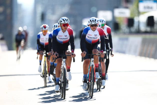 2026 UCI Road World Championships Picture by Vaughn Ridley SWpix.com - 23 09 2026 - Cycling - 2026 UCI Road World Championships - MontrÃ al, Canada - Training Practice - Slovakia Copyright: x xSWpix.comx(t axPhotographyxHubxLtd)xVaughnxRidley SWpix.comx SWP-3521-1945
