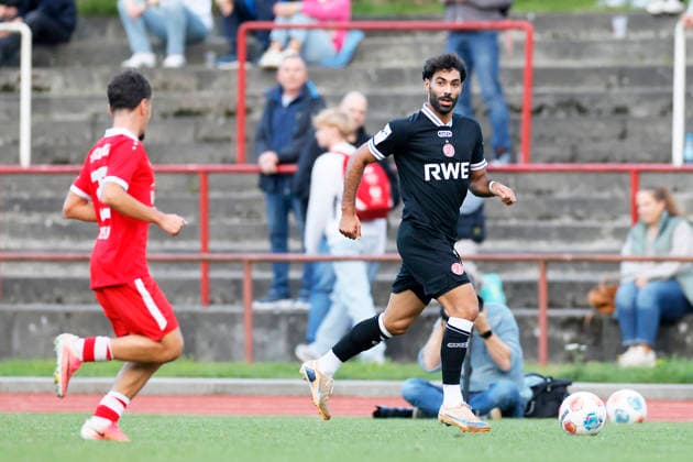 Soccer Friendly Match: SV Schermbeck vs. Rot Weiss Essen on September 23, 2026, at the Volksbank Arena in Schermbeck; Ekin Celebi, Rot Weiss Essen