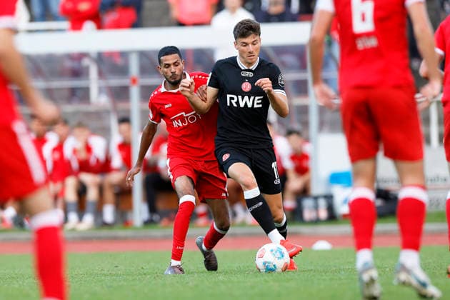 Soccer Friendly Match: SV Schermbeck vs. Rot-Weiss Essen on September 23, 2026, at the Volksbank Arena in Schermbeck. Semir Telalovic, Rot-Weiss Essen